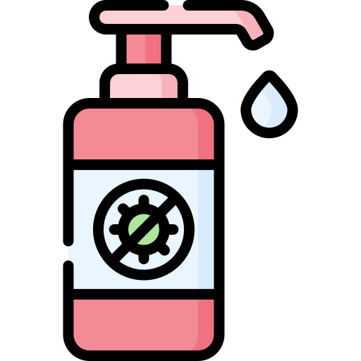 Bottle of hand sanitizer